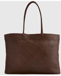 Quince - Italian Leather Handwoven Tote - Lyst