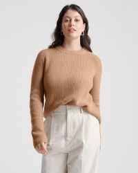 Quince - Mongolian Cashmere Fisherman Crewneck Knit Sweater - Lyst