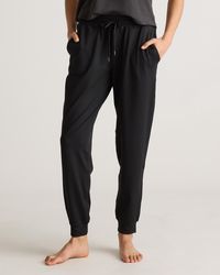 Quince - Flowknit Mid-Rise Joggers, Recycled Poly With Stretch - Lyst