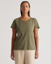 Quince - Cotton Modal Scoop Neck Tee, Cotton/Modal - Lyst