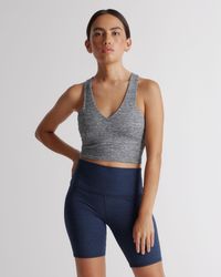 Quince - Ultra-Soft V-Neck Cropped Tank Top, Recycled Polyester - Lyst