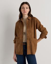 Quince - 100% Suede Chore Jacket, Suede Leather - Lyst