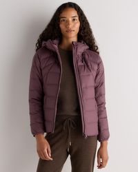 Quince - Lightweight Down Packable Puffer Hooded Jacket, Recycled Polyester - Lyst