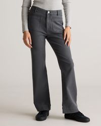 Quince - French Terry Wide Leg Pants, Cotton - Lyst