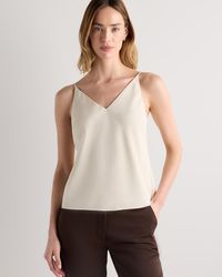 Quince - Matte V-Neck Cami, Recycled Polyester - Lyst