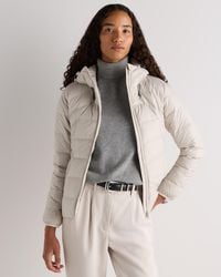 Quince - Lightweight Down Packable Puffer Hooded Jacket, Recycled Polyester - Lyst