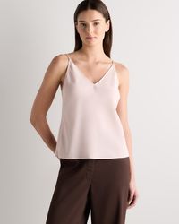 Quince - Matte V-Neck Cami, Recycled Polyester - Lyst