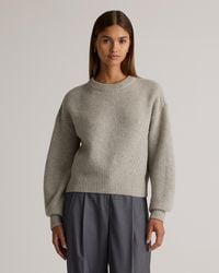 Quince - 100% Yak Wool Pointelle Detail Relaxed Crew - Lyst