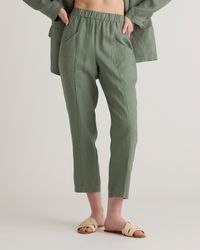 Quince - 100% European Linen Tapered Ankle Pants - Lyst