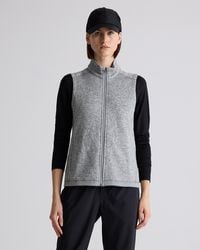 Quince - Sweater-Knit Fleece Full-Zip Vest, Recycled Polyester - Lyst