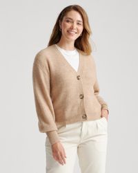 Quince - Baby Alpaca-Wool Cropped Cardigan - Lyst