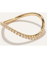 Quince - 14K Pave Diamond Wave Ring - Lyst