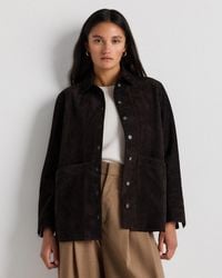 Quince - 100% Suede Chore Jacket, Suede Leather - Lyst