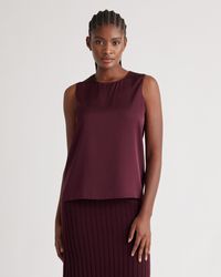 Quince - Washable Stretch Silk Shell Tank Top, Mulberry Silk - Lyst
