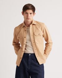 Quince - Double-Brushed Stretch Overshirt Jacket, Organic Cotton - Lyst