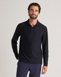 Quince - Propique Performance Long Sleeve Polo, Recycled Polyester - Lyst