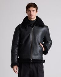 Quince - 100% Shearling Bomber Jacket, Leather - Lyst