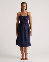 Quince - Keyhole Midi Dress, Organic Cotton - Lyst