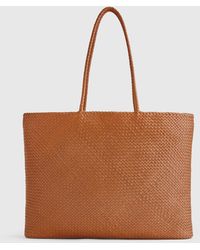 Quince - Italian Leather Handwoven Tote - Lyst