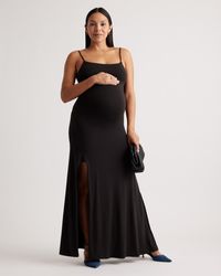 Quince - Recycled Knit Maternity Maxi Dress, Recycled Polyester - Lyst