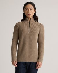 Quince - Australian Merino Wool Half Zip Sweater - Lyst