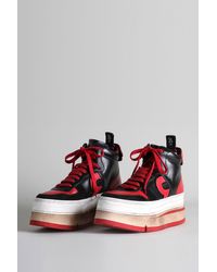 RATT The Riot Leather High Top - Red