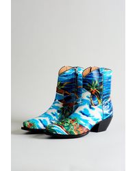 RATT Cowboy Ankle Boot - Blue
