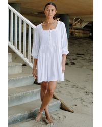 Rachel Pally Linen Quincy Dress - White