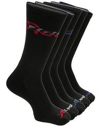 Reebok - Crew Socks 5 Pairs - Lyst