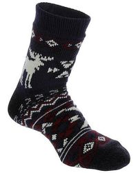 FireSide - Moose Slipper Sock 1 Pair Socks - Lyst