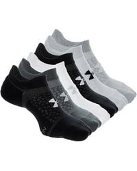 Under Armour - Cushioned No Show Socks 6 Pairs - Lyst