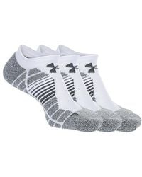 Under Armour - Elevated Performance No Show Socks 3 Pairs - Lyst