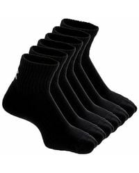 Under Armour - Training Cotton Quarter Sock 6 Pairs Socks - Lyst