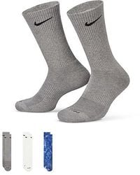 Nike - Large Everyday Plus Crew Socks 3 Pairs - Lyst