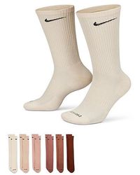 Nike - Medium Everyday Cushioned Crew Socks 6 Pairs - Lyst