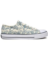 radley canvas low trainers