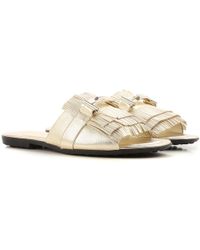 Tod's Sandali Donna In Outlet - Metallizzato