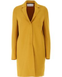 Harris Wharf London Abrigo de Mujer - Amarillo