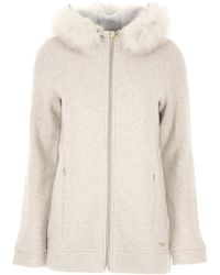 Woolrich Sweatshirt for Women Pas cher en Soldes - Gris