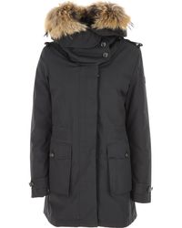 Woolrich Manteau Femme Pas cher en Soldes - Noir
