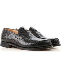 Church's Mocassin Homme Pas cher en Soldes Outlet - Noir