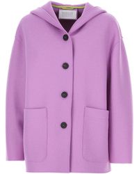 Harris Wharf London Abrigo de Mujer - Morado