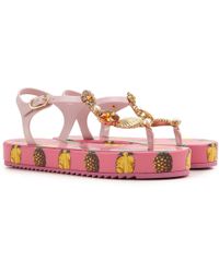 Dolce & Gabbana Sandali Donna In Outlet - Rosa