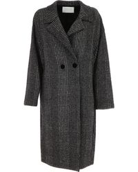 Harris Wharf London Abrigo con botones - Negro