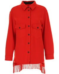 Woolrich Chemise Femme Pas cher en Soldes - Rouge