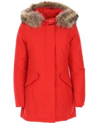 Woolrich Manteau Femme - Rouge
