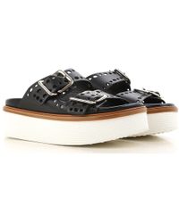 Tod's Sandalias de Mujer Baratos en Rebajas - Negro