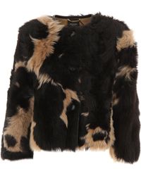 Max Mara Veste Cuir Femme - Noir