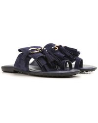 Tod's Sandali Donna In Outlet - Blu