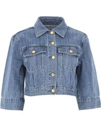 michael kors white jean jacket